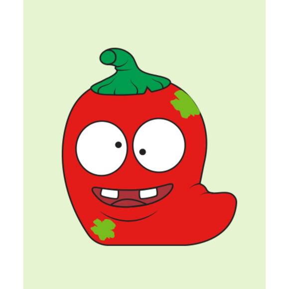 ULTRA RARE Rot Hot Chili Pepper Fuzzy Red The Grossery Gang 1-115 Moldy Veg NEW - Picture 2 of 2